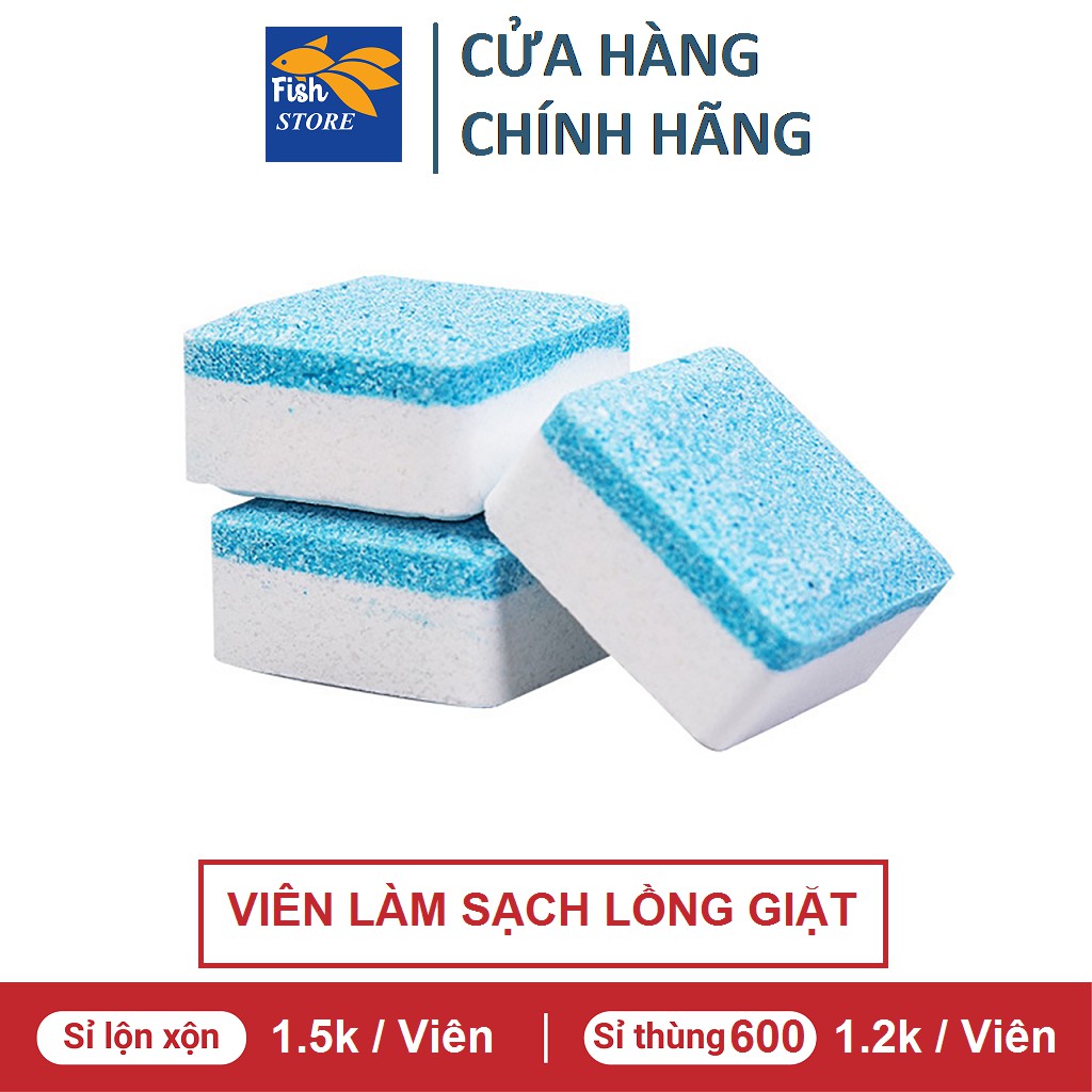 (Có Bán Sỉ) Viên Tẩy Vệ Sinh Lồng Máy Giặt Diệt khuẩn Và Tẩy Chất Cặn Lồng Máy Giặt Hiệu Quả