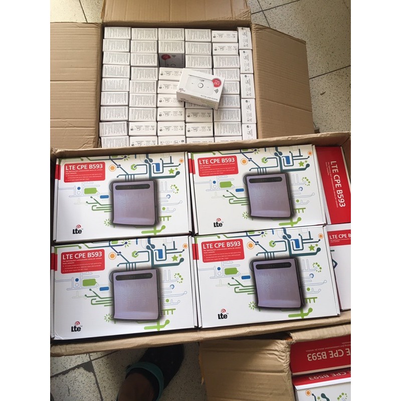 Huawei B593 -U12 Bộ phát wifi từ sim 3g/4g Tốc độ cao truy cập 32 thiết bị, Tặng 2 râu anten.