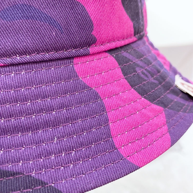 Mũ Bucket Chống Nắng Họa Tiết Rằn Ri Màu Xanh Dương