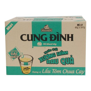 1 Thùng mì Ly Cung Đình Khoai tây (24 ly - có thể trộn vị)