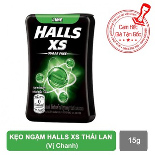 Kẹo Ngậm Không Đường Halls XS Hương Chanh 15g