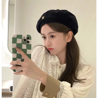 Mũ nồi nhung chan.el M-L32, mũ nồi xinh xắn, tiểu thư cho nữ