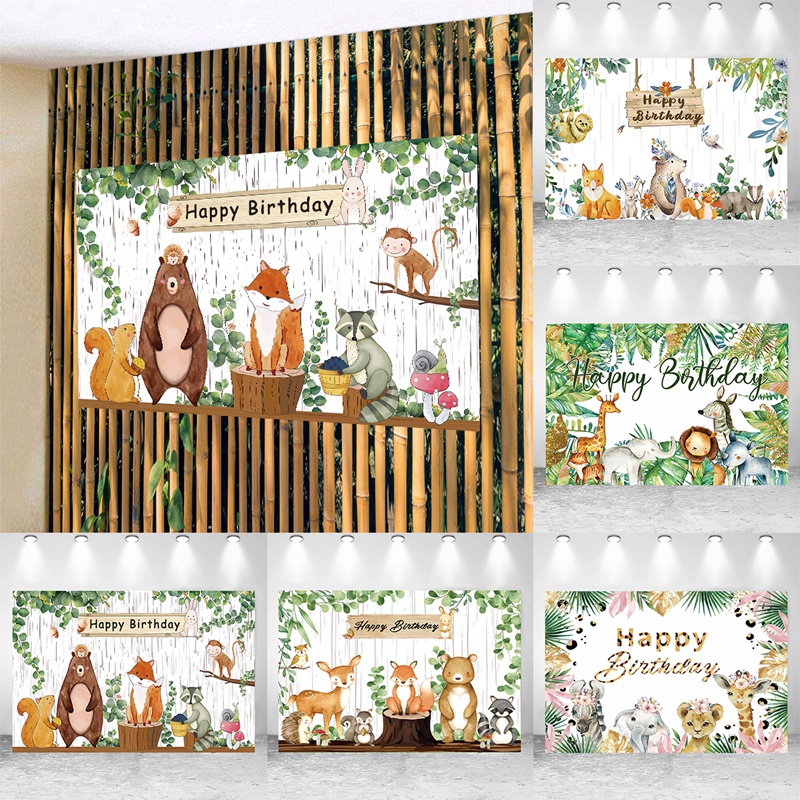 Phông Nền Chụp Ảnh Phong Cách Rừng Cây Nhiệt Đới Độc Đáo Cho Bé Sơ Sinh