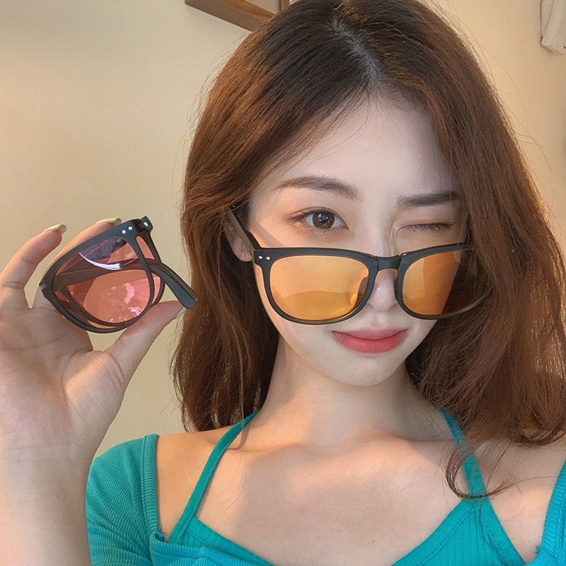 Kính mát VIENDO có thể gập chống tia uv phong cách Hàn Quốc thời trang cho nam nữ(có thể cắt cận thị ống kính)