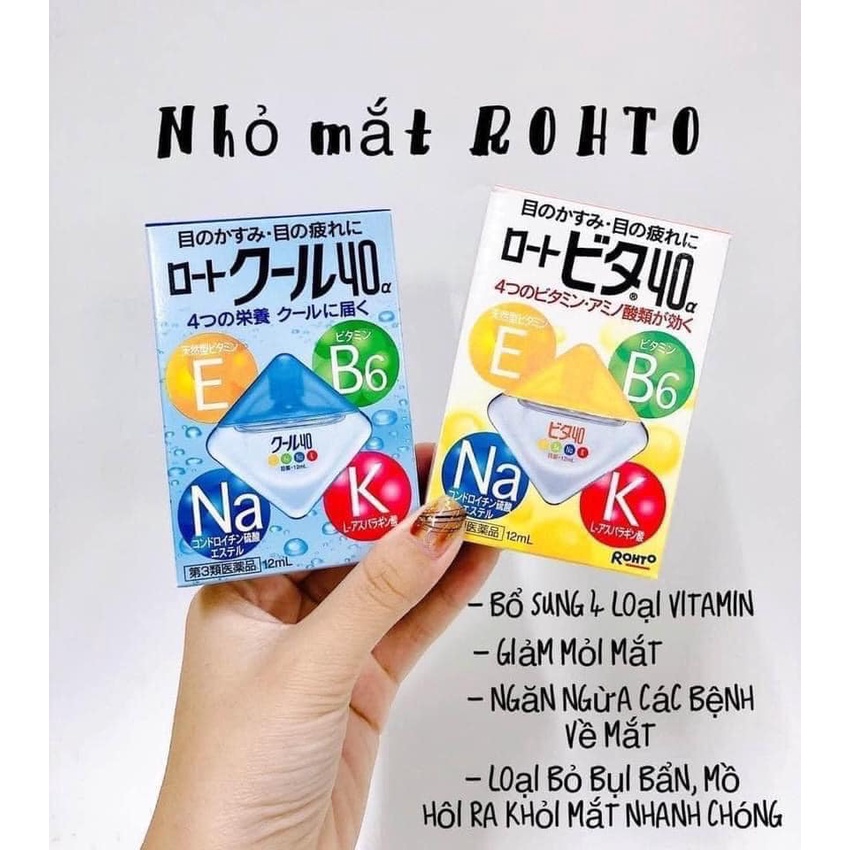 Nước nhỏ mắt Rohto Vita 40 Nhật Bản 12ml