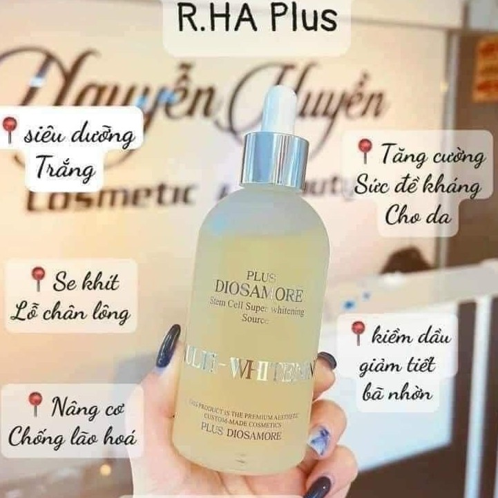 Tinh Chất Serm Tế Bào Gốc Siêu Trắng Da Plus Laksmira 100ml Dưỡng Trắng Phục Hồi Da Chính Hãng 100%