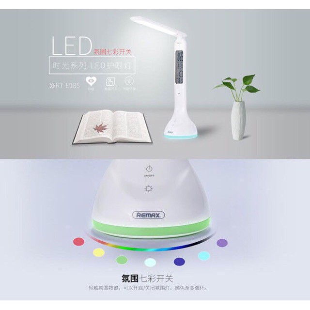 [HOT] ĐÈN HỌC LED ĐỂ BÀN CAO CẤP | ĐÈN HỌC ĐỂ BÀN ĐA NĂNG REMAX RT E185