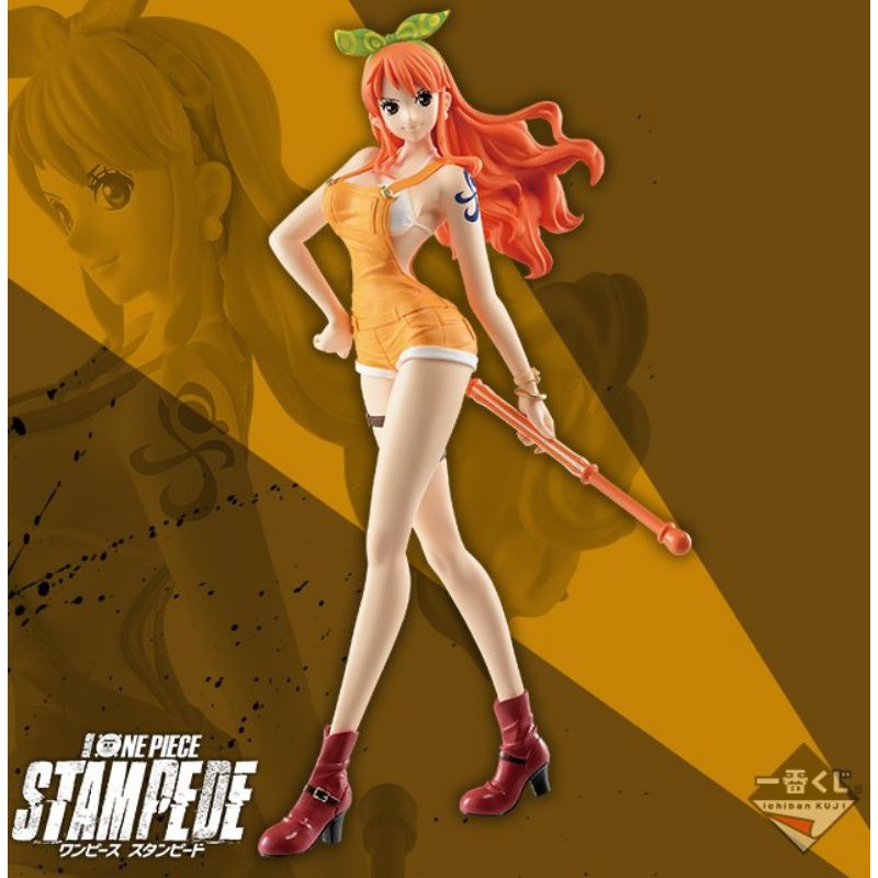 Mô hình One Piece chính hãng - Nami - Ichiban Kuji - ver Stampede chính hãng Bandai