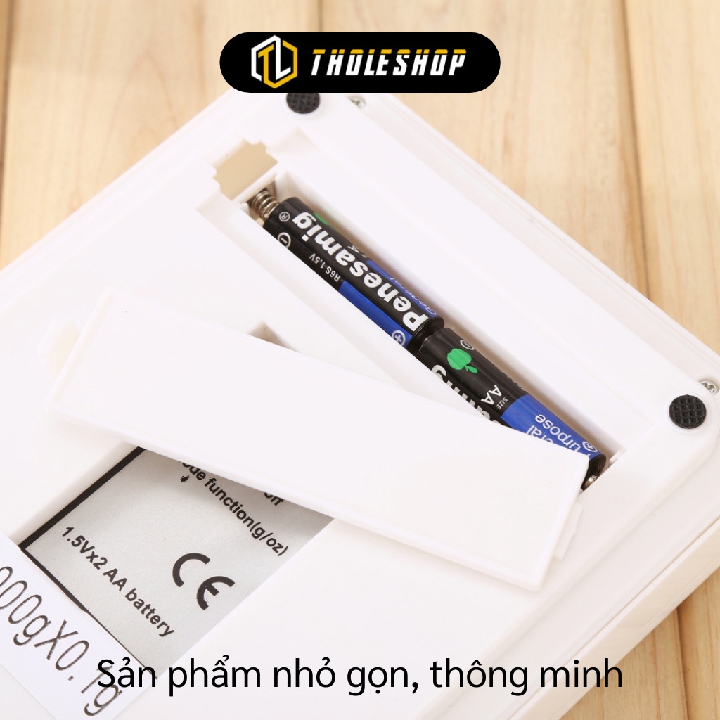 Cân nhà bếp - Cân tiểu ly điện tử để bàn nhỏ SF-400A tối đa 7kg độ chính xác 1g tặng kèm pin 2711