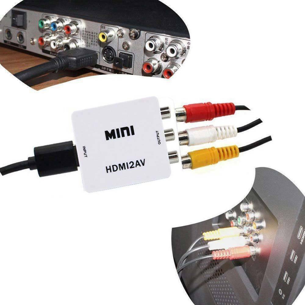 Bộ chuyển đổi 1080p hdmi 2av hdmi sang cvbs rca av video chất lượng cao 