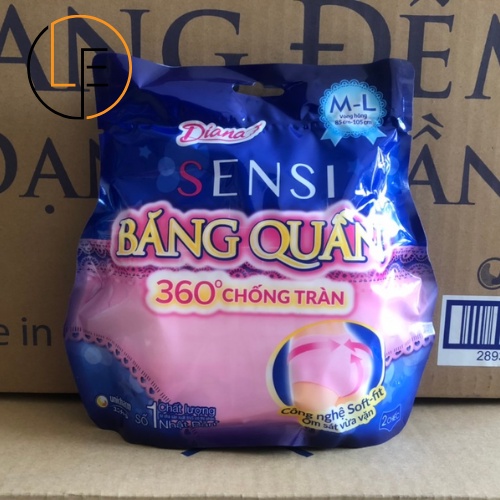 Băng Quần Diana Sensi 360 Độ Chống Tràn size M-L/ 2 Miếng