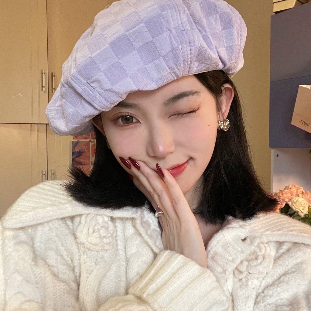 Mũ Beret Hình Mây Nhỏ Phong Cách Nhật Bản Thời Trang Xuân Hè Cho Nữ