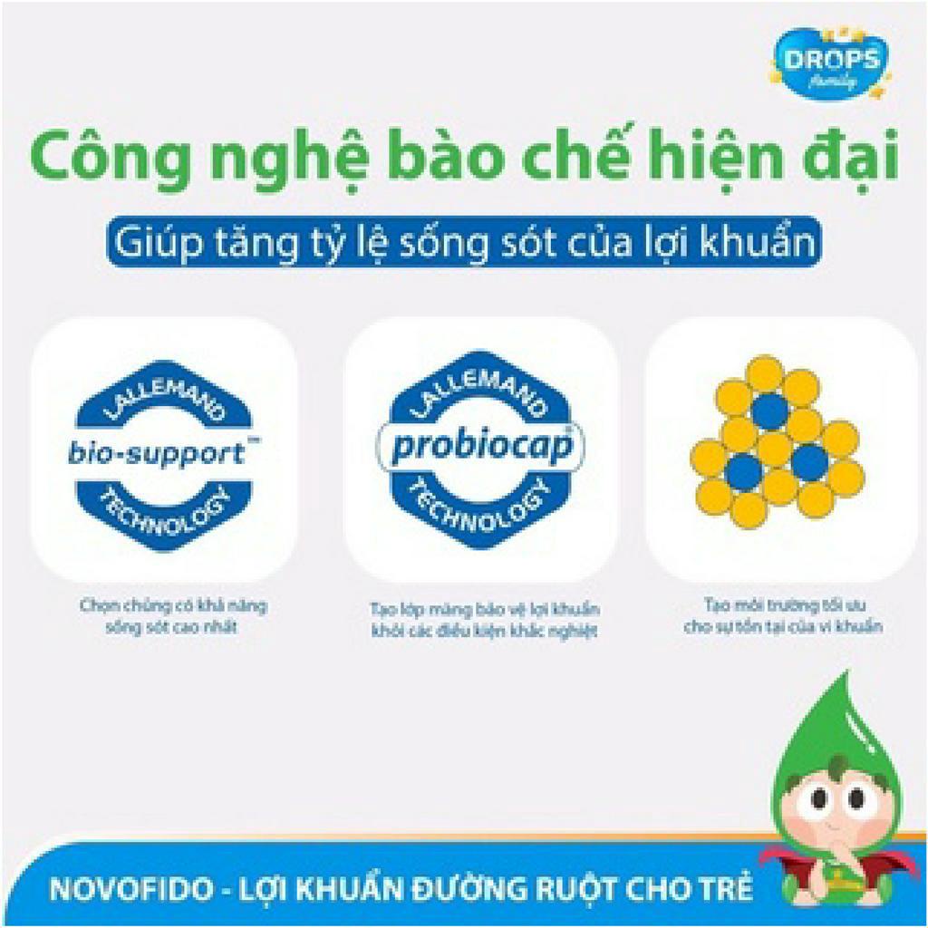 [Chính hãng] Men vi sinh Novocare Novofido - Bổ sung lợi khuẩn - dạng nhỏ giọt -Cải thiện hệ tiêu hóa bé ăn ngon lọ 15ml
