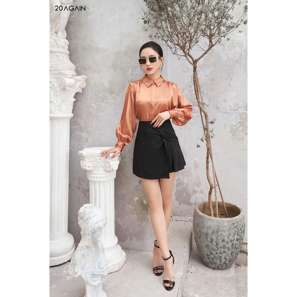 Áo sơ mi nhún vai 20Again ASA1323 | BigBuy360 - bigbuy360.vn