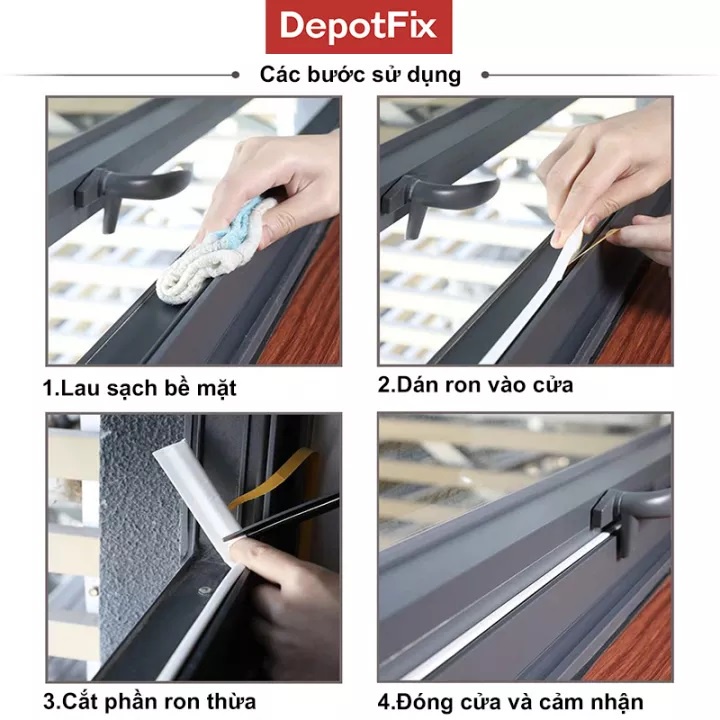 Ron Dán Cửa Sổ Chống Tiếng Ồn, Bụi, Côn Trùng - DepotFix