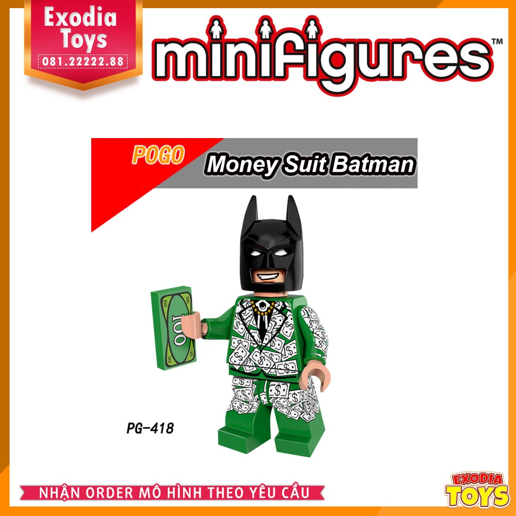 Xếp hình minifigure nhân vật siêu anh hùng và kẻ phản diện DC Comics - Đồ Chơi Lắp Ghép Sáng Tạo - POGO 8110