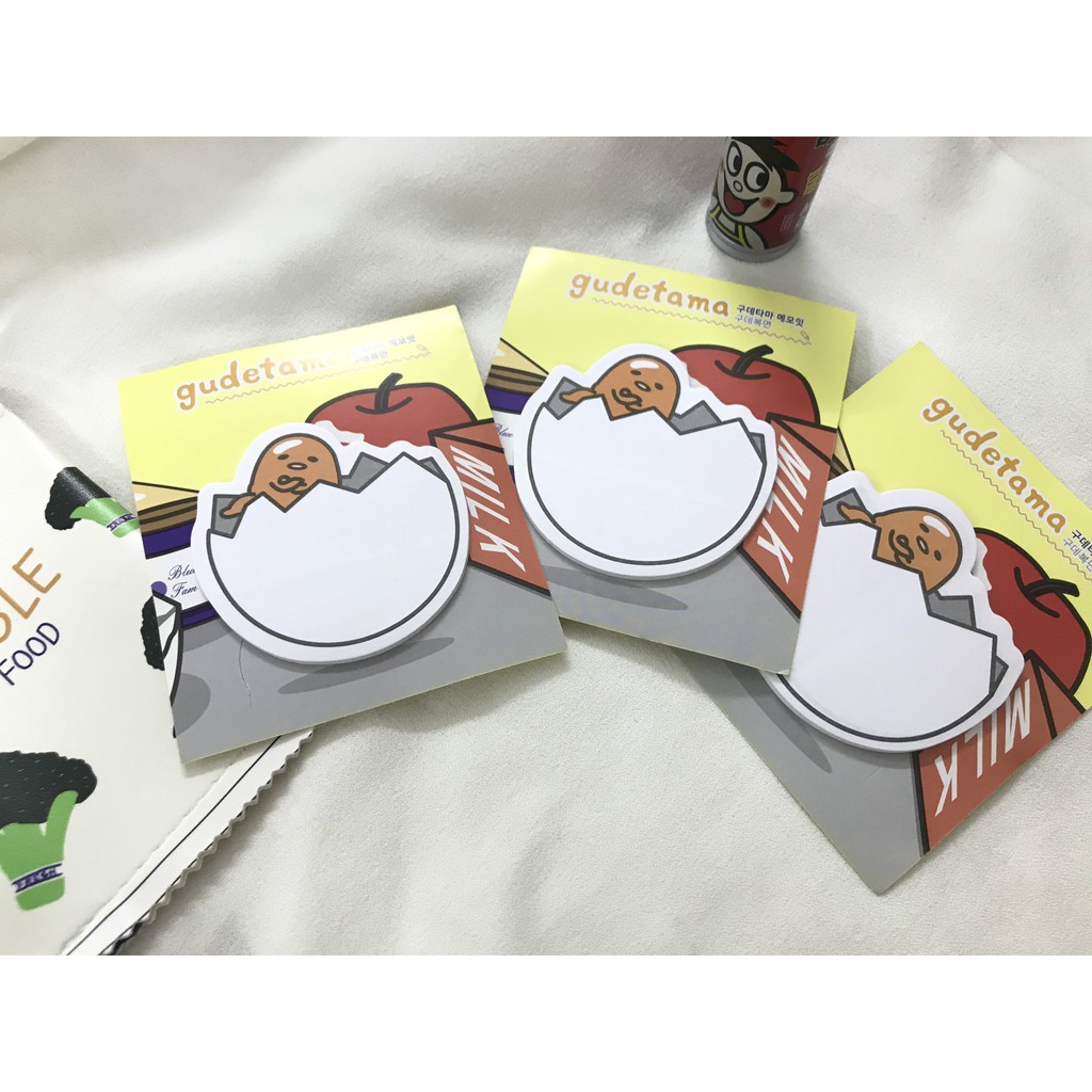 Note gudetama trứng - nguồn sỉ giá rẻ