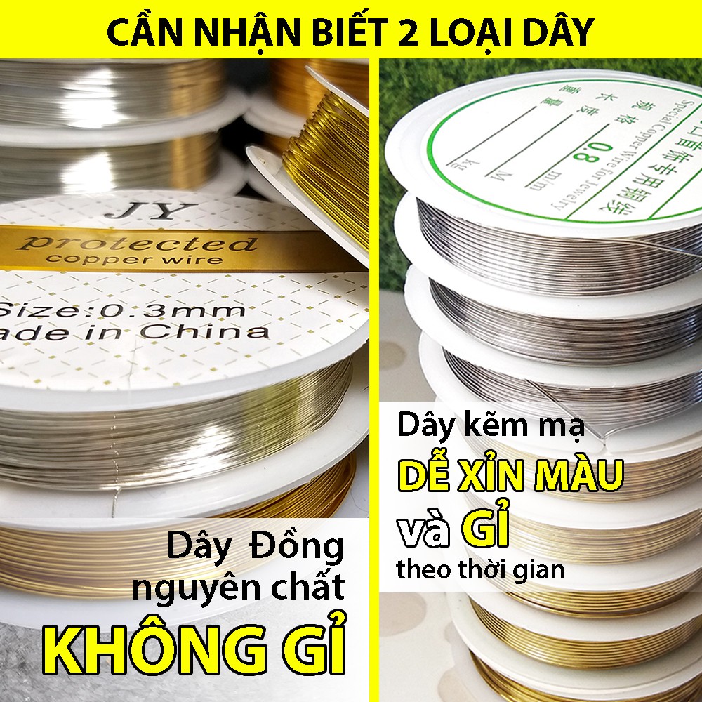 Cuộn Kẽm làm trang sức Thủ công Cao cấp Không Gỉ đủ Size Giá Tốt