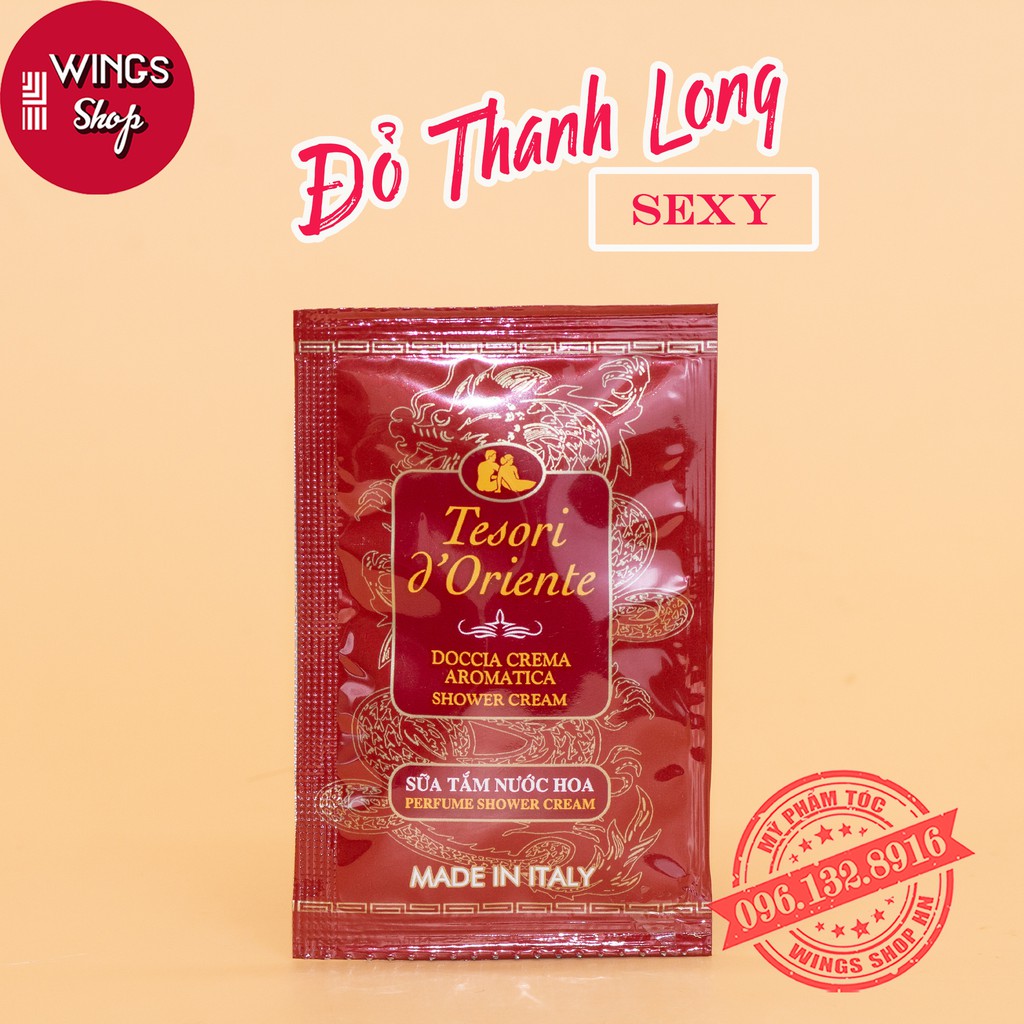 Sữa tắm xích Tesori trắng da hương nước hoa 7ml | Wings Shop