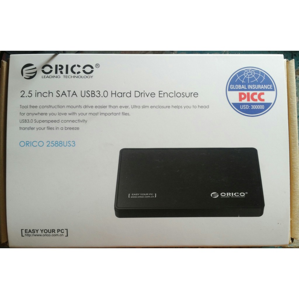 Ô cứng di động Orico 500Gb SATA chuẩn USB 3.0 2.5inch (Đen) - MỚI