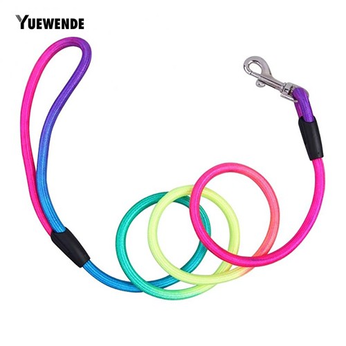 Dây Nylon Dắt Thú Cưng Đi Dạo Màu Cầu Vồng