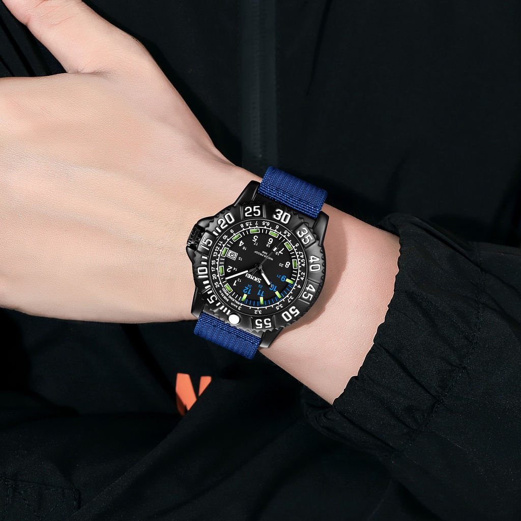 Đồng Hồ Quartz Hiển Thị Ngày Dây Đeo Sợi Tổng Hợp SKMEI 9281