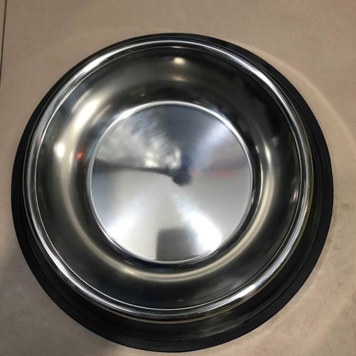 Bát ăn cho chó mèo - inox không màu
