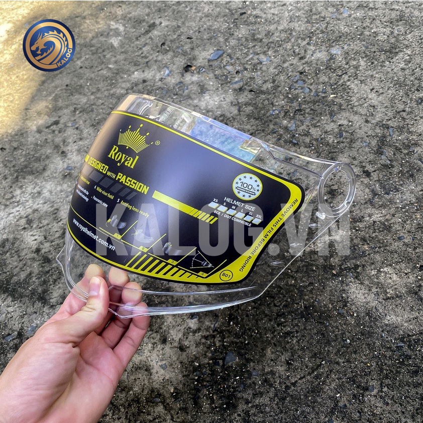 Mũ bảo hiểm 3/4 Royal M268 Leopard  có 2 kính chính hãng size L và XL cho nam và nữ - bảo hành 12 tháng