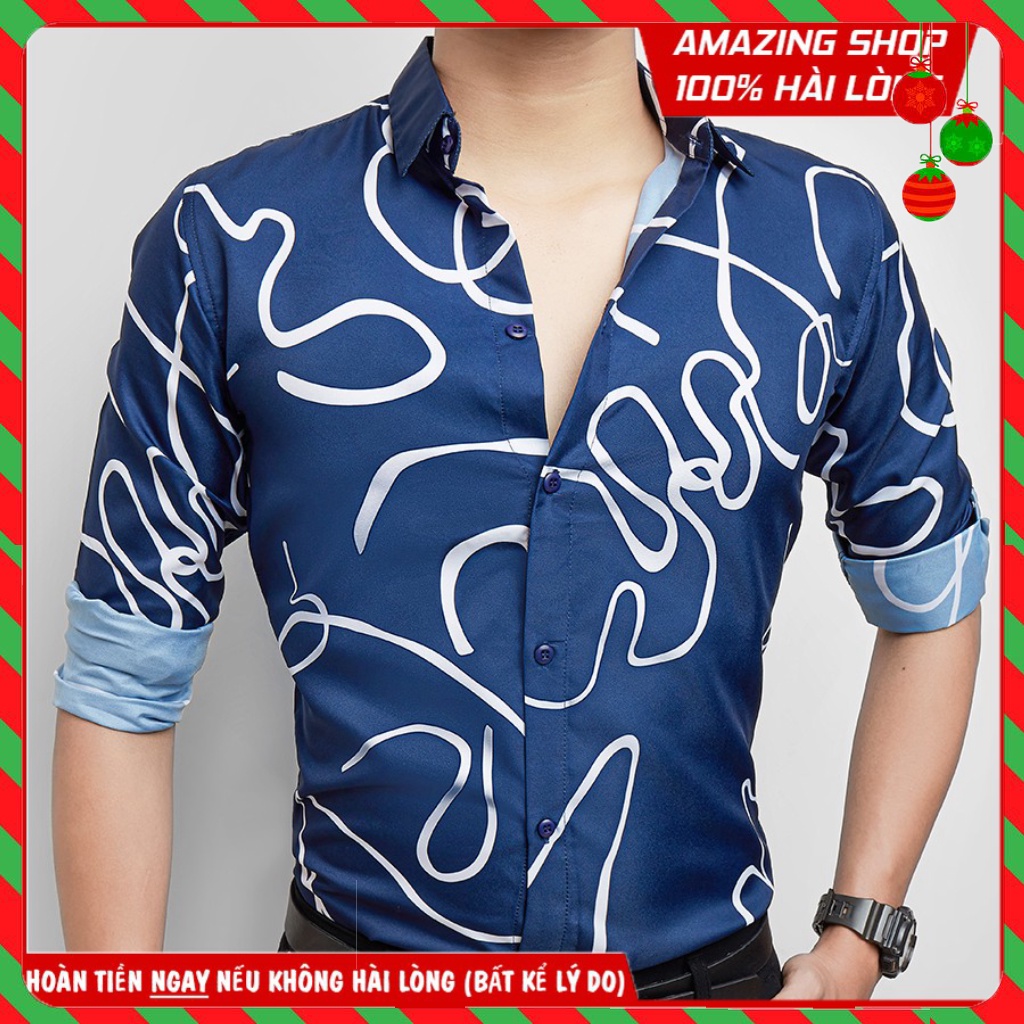 Áo Sơ Mi Nam 2019 Graffiti Hình Chân Dung Cao Cấp( 4 SIZE )