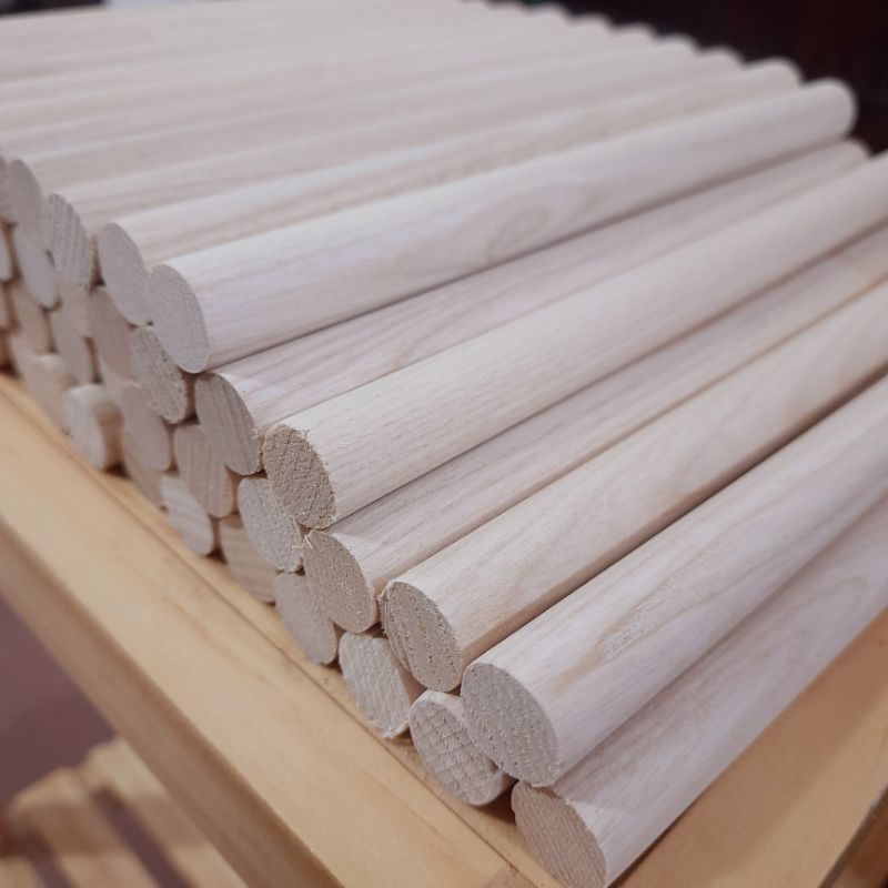 Thanh Gỗ Tròn Dài 30cm Gỗ Tần Bì