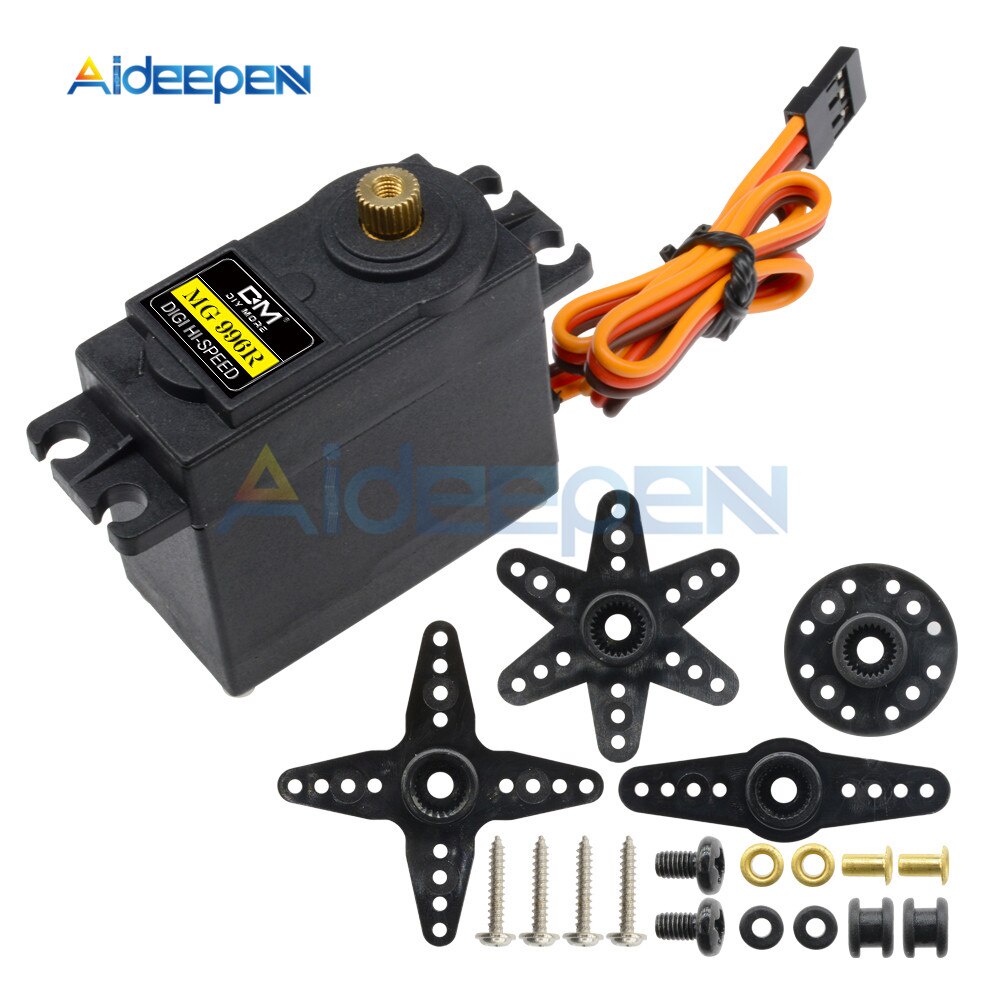 Động Cơ Servo Kỹ Thuật Số Mg996R Mg996 180 Độ Cho Xe Hơi / Tàu Thuyền / Trực Thăng Điều Khiển Từ Xa
