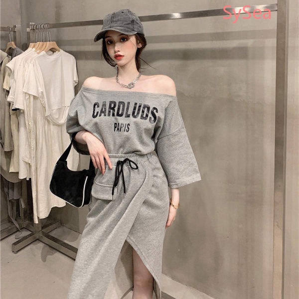 Bộ Áo Hai Dây + Chân Váy Xẻ Tà Quyến Rũ Thời Trang Mùa Hè Cho Nữ