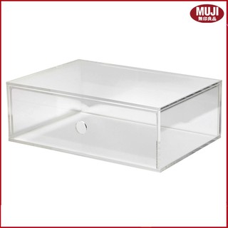 ( MUJI NHẬT BẢN ) HỘP MICA - 1 HỘC KÉO 25,2x17x8,7cm