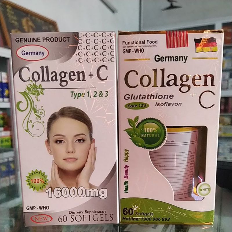 Viên uống Collagen C+ trắnh đẹp da mờ nám tàn nhang