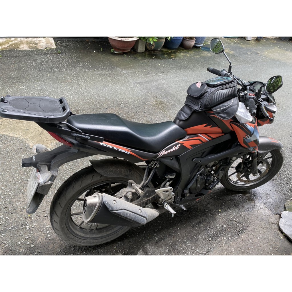 Combo thùng xe GSX Bandit mẫu E350N kèm đế, bát gắn và baga chuẩn theo xe