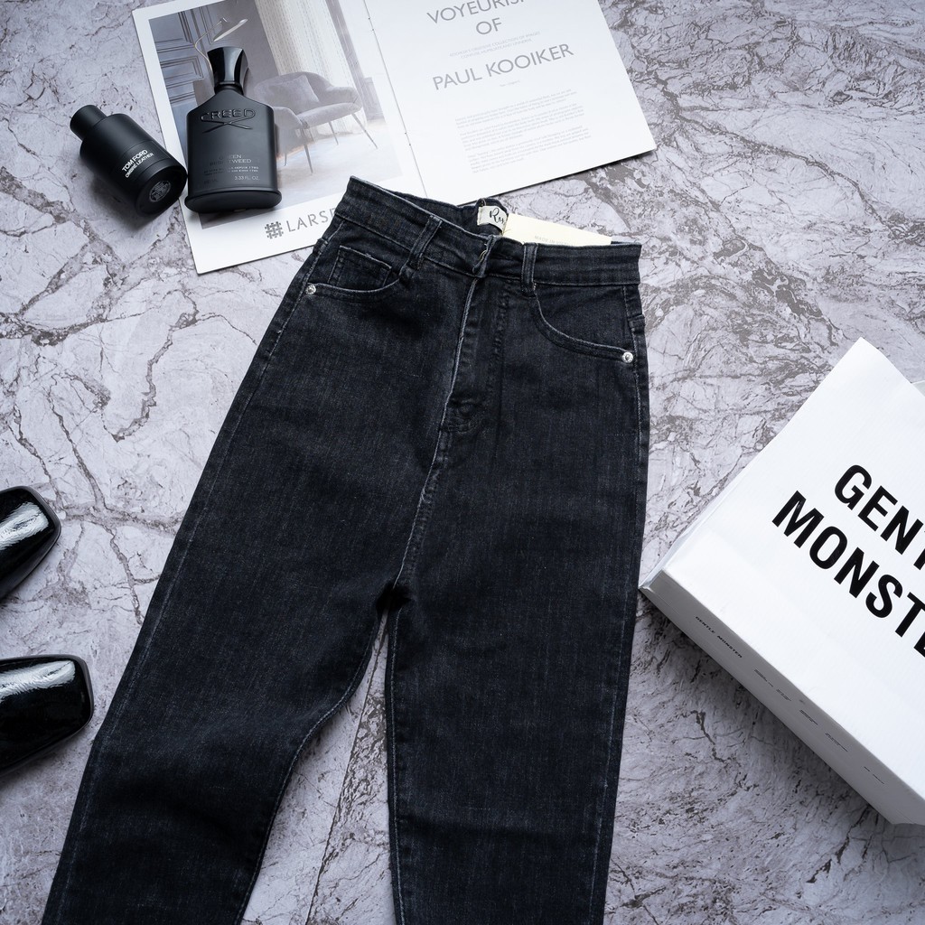 Quần Jean Skinny Nữ Dáng Ôm Lưng Siêu Cao Trơn Basic | BigBuy360 - bigbuy360.vn