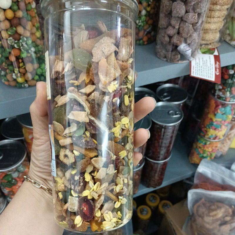 Granola 100% Hạt &amp; Quả nướng mật ong rất ngon 1kg Giảm cân, Ăn kiêng date mới TRAMSHOP1993