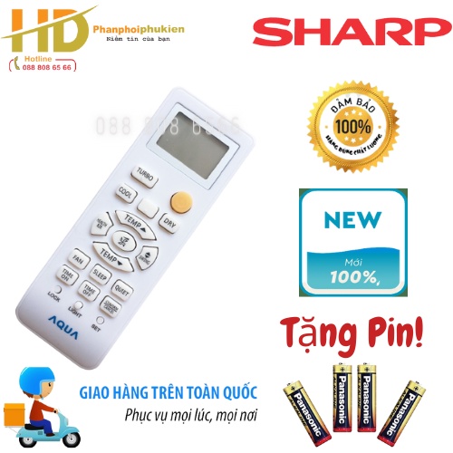 [FREESHIP 50K] REMOTE ĐIỀU KHIỂN ĐIỀU HOÀ SHARP [AQUA] 1 CHIỀU CHẤT LƯỢNG CAO