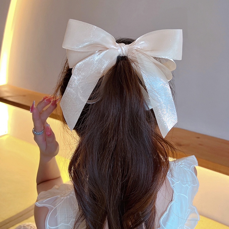 Kẹp Tóc Nơ Ruy Băng Thời Trang Nữ Tính