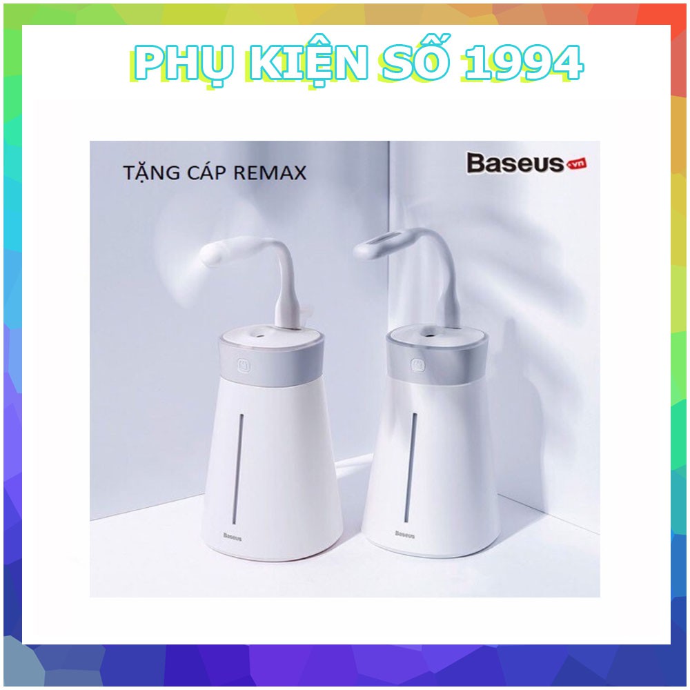 [ Tặng đèn + cánh quạt USB ] Máy phun sương Baseus tạo ẩm, lọc không khí cho phòng điều hoà