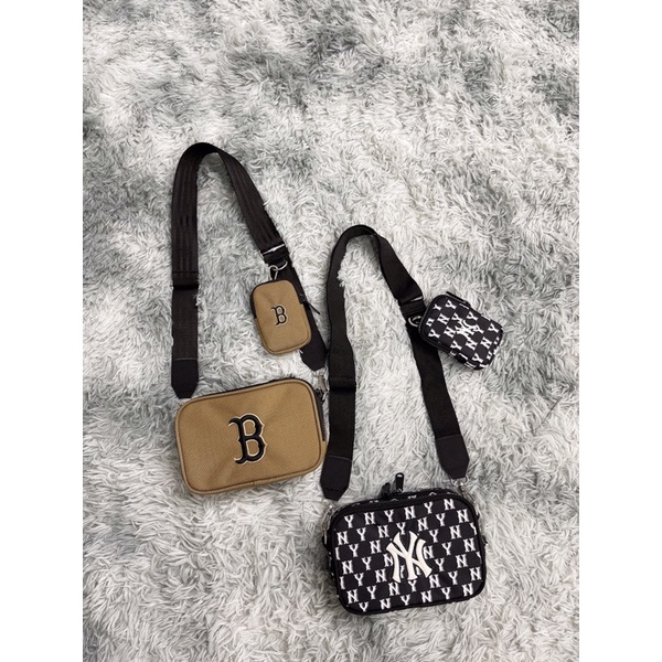 Túi Đeo Chéo Kèm Ví Nhỏ Đen/Nâu