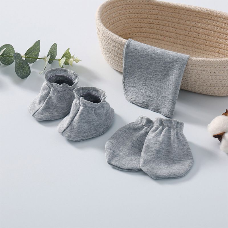 Bộ Găng Tay + Găng Tay + Găng Tay + Vỏ Bọc Chân Bằng Cotton Mềm