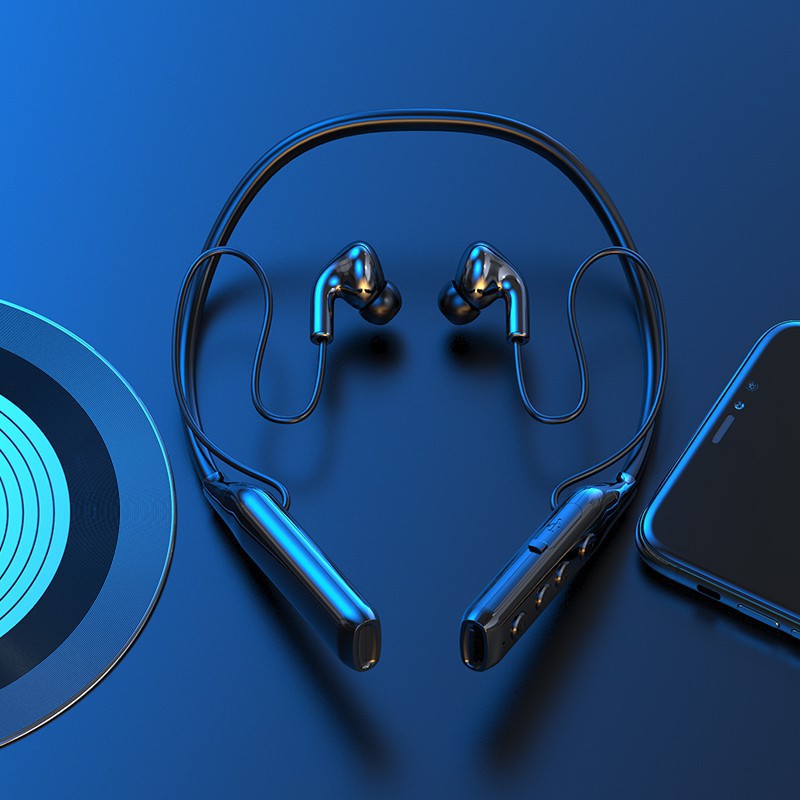 [HÀNG SẴN] Tai nghe thể thao bluetooth In - Ear pin khủng không dây đeo cổ Bass mạnh tương thích IP, Android