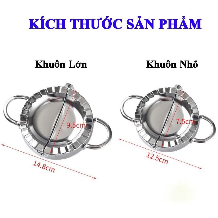 Khuôn Làm Bánh Xếp, Há Cảo, Sủi Cảo Tôm Thịt, Bánh Bột Lọc, Khuôn Làm Bánh Cho Bé Bằng Inox 304 Thép Không Gỉ Cao Cấp