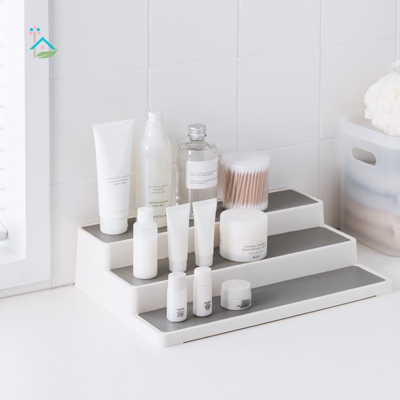 Kệ 3 tầng đựng lọ gia vị/ mỹ phẩm cho nhà bếp