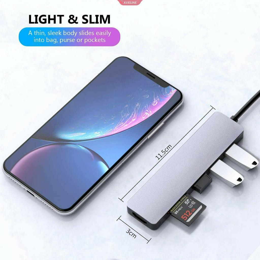 VENTION Dock Sạc Đa Năng Type-C Sang Hdmi + Usb3.0X3 + Sd + Tf Cho Laptop