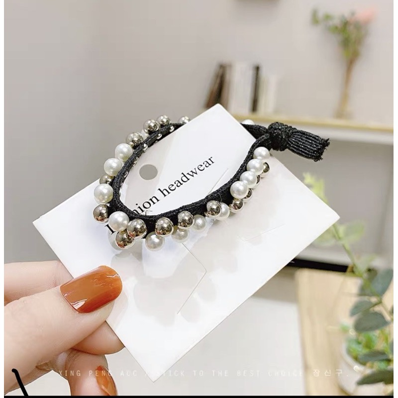 dây cột tóc hạt châu phong cách hàn quốc giá siêu rẻ 10k/3c