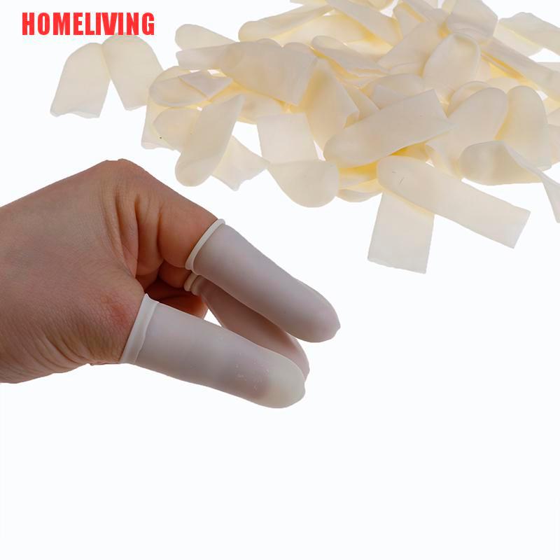 Bộ 100 Vỏ Bọc Ngón Tay Bằng Cao Su Latex Đa Năng Tiện Dụng