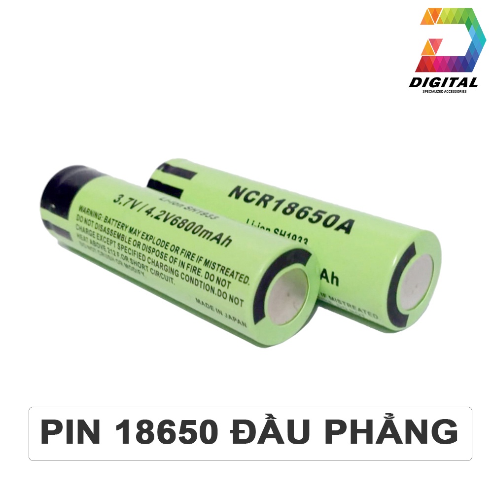 Pin 18650 Lithium-ion 6800MAH 4.2V Đầu Phẳng NCR18650A