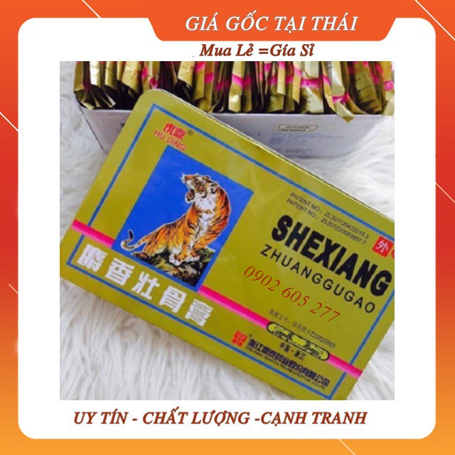 1 Hộp 100 Gói Miếng Dán Con Hổ Thái Lan